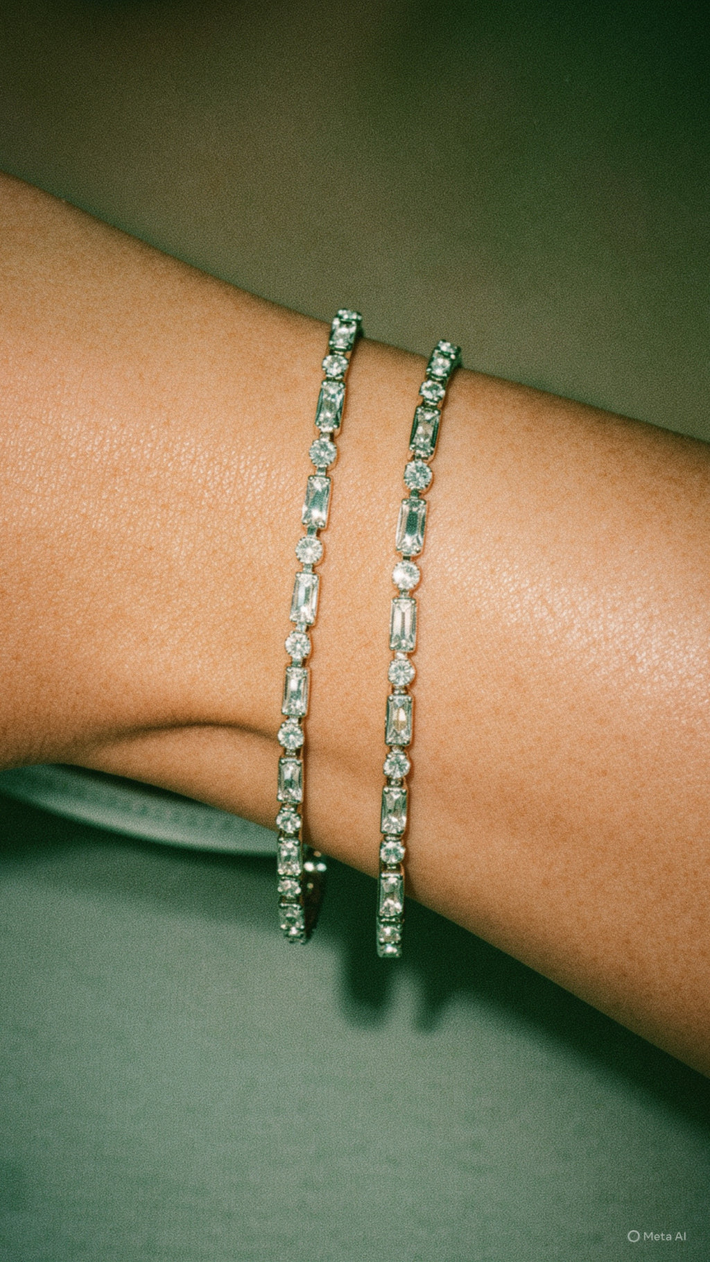 Astra Alternating Baguette Tennis Bracelet