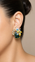 Multicolour Floral Stone Earrings
