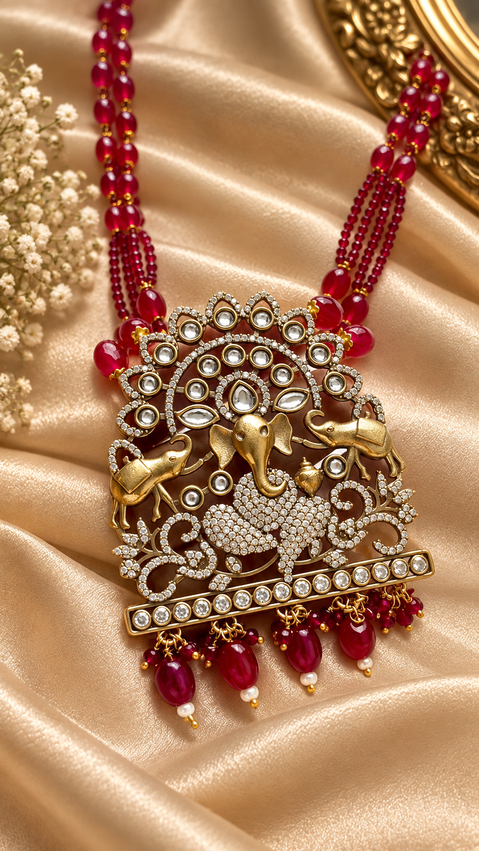 Vinayak Red Set