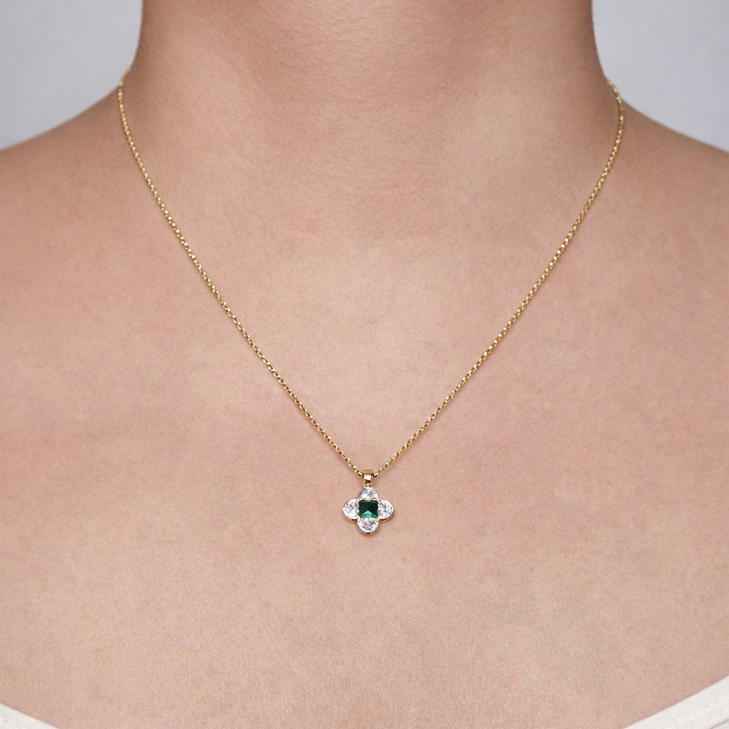 Emerald Bloom Necklace