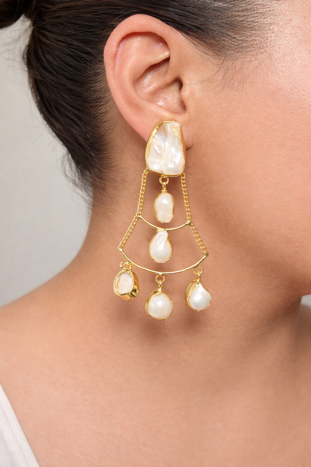 Aurelia Pearl Cascade Earrings
