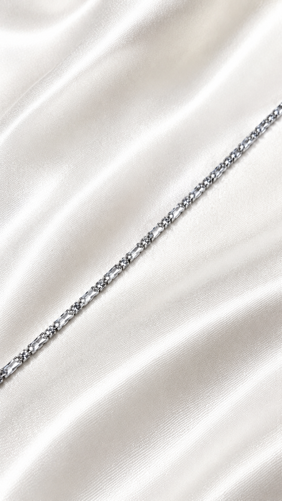 Astra Alternating Baguette Tennis Bracelet