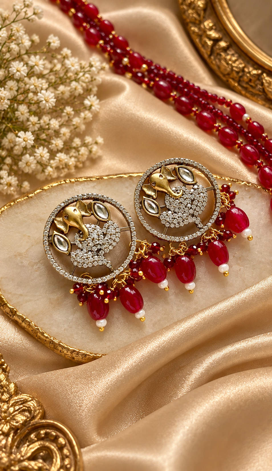 Vinayak Red Set