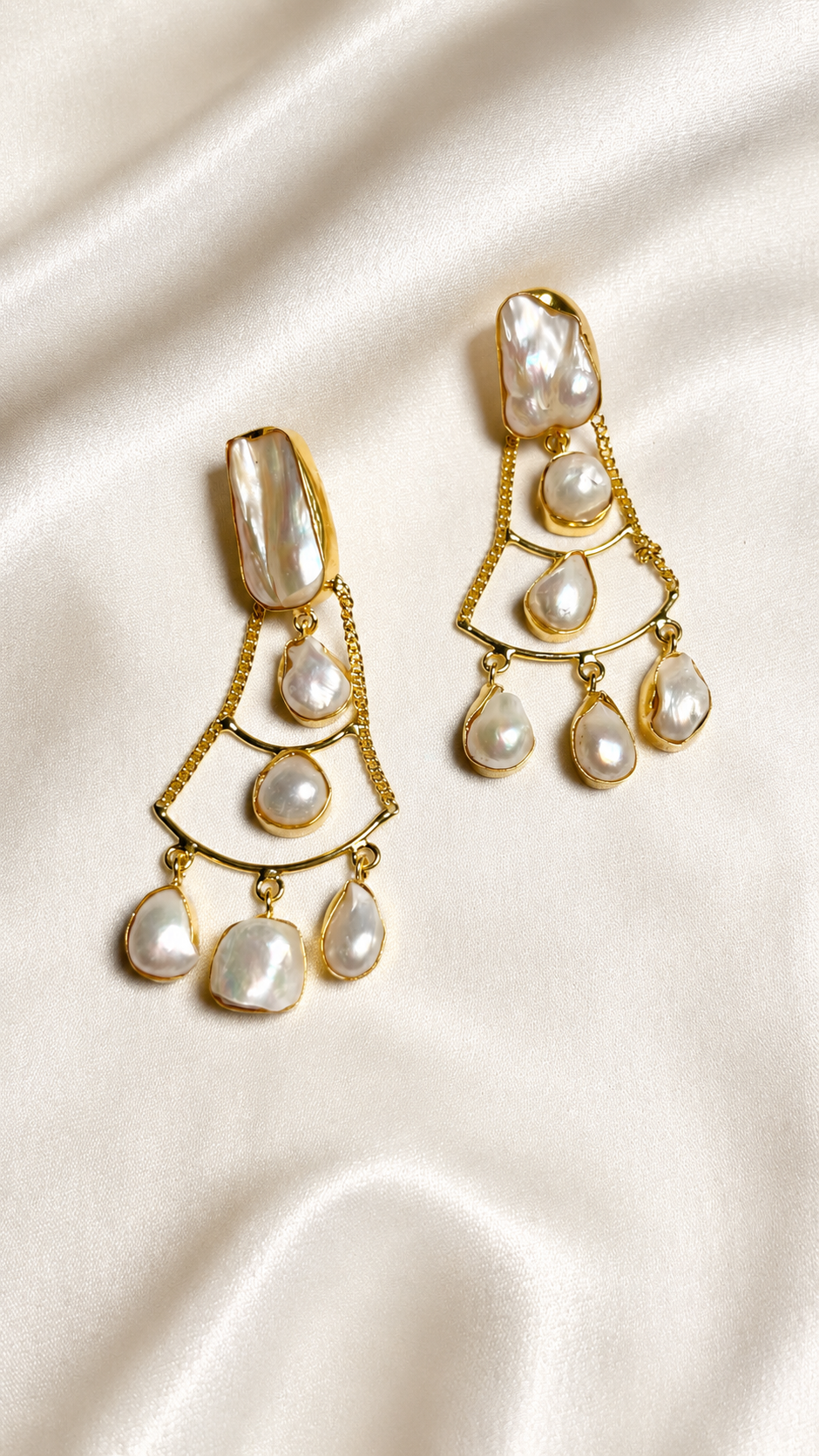 Aurelia Pearl Cascade Earrings