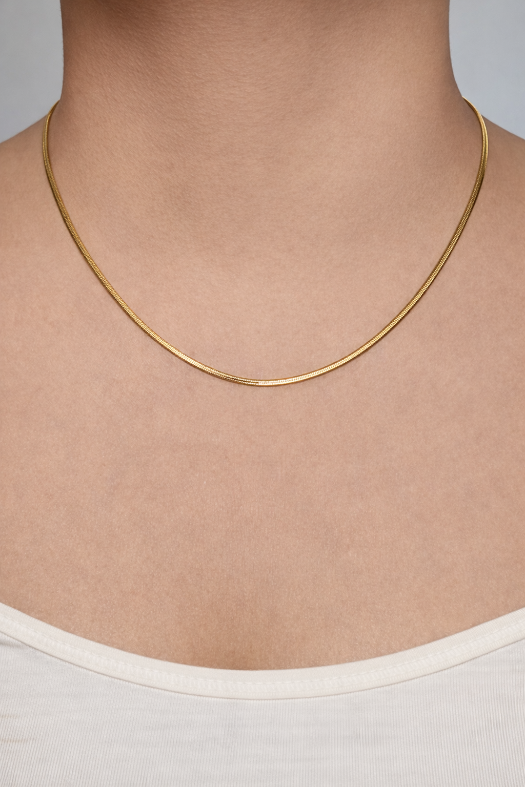 Classic Herringbone Chain Necklace