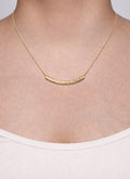 Monogram Curve Bar Necklace