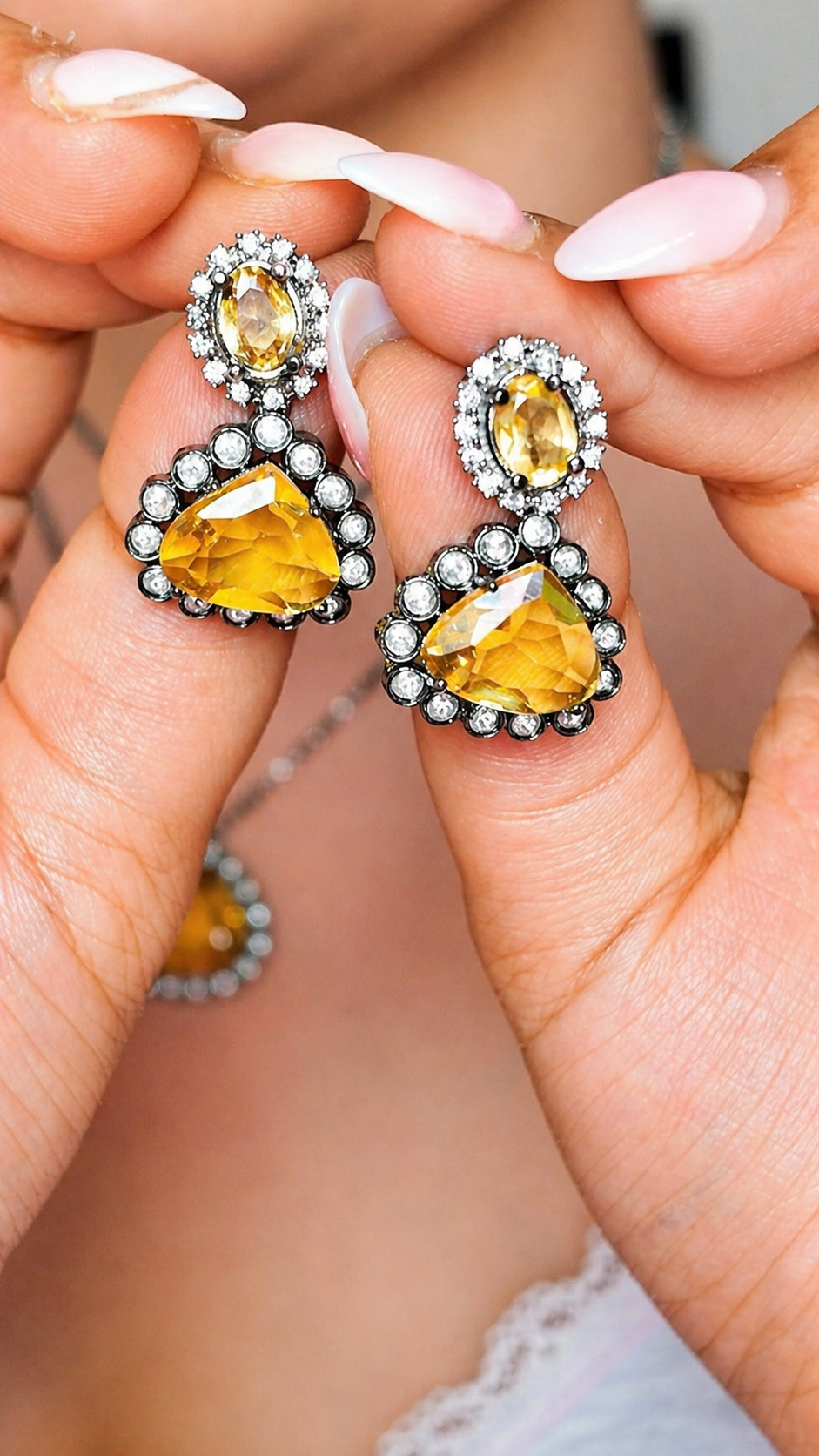 Noir Citrine Layers Set