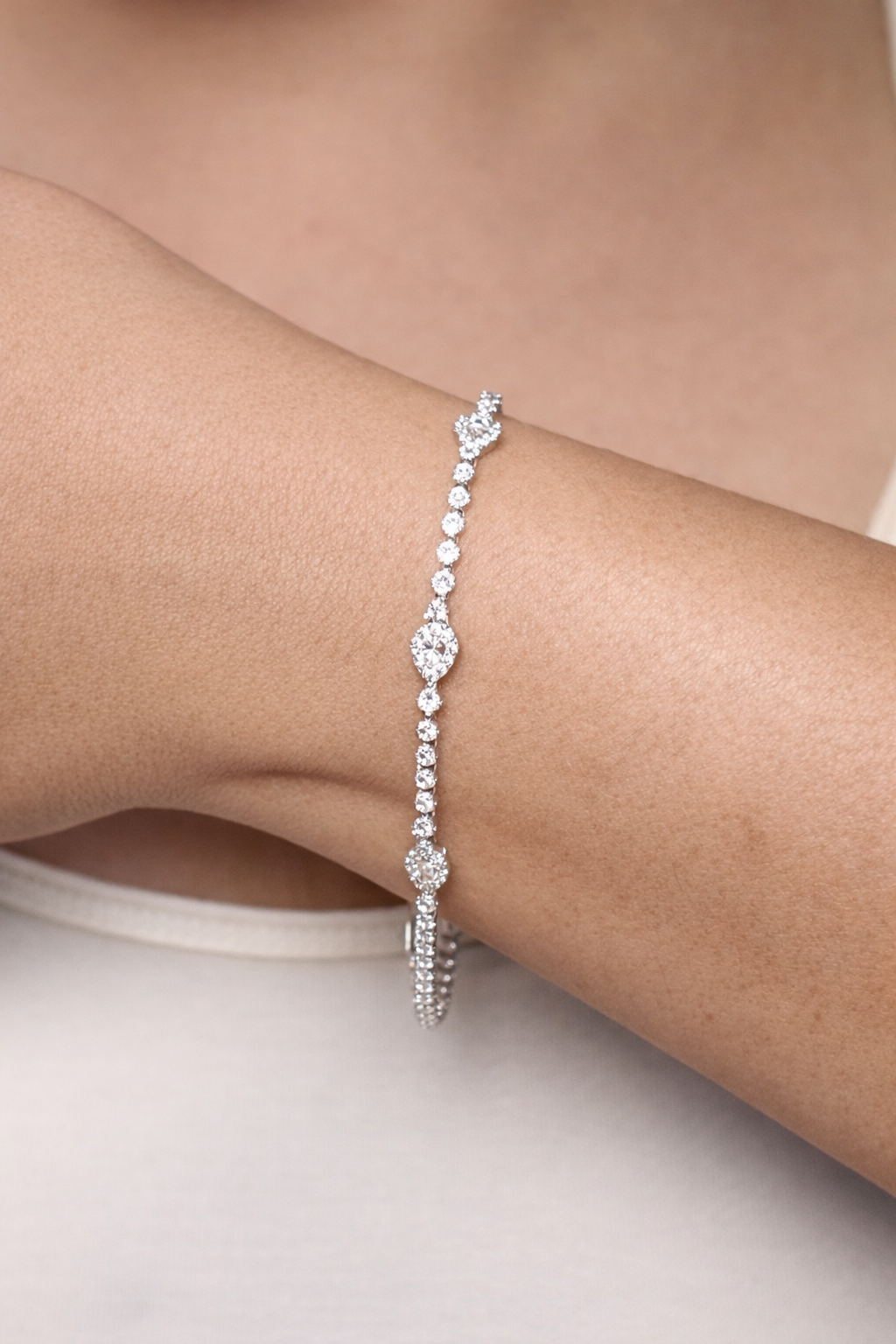 Celeste Tennis Bracelet
