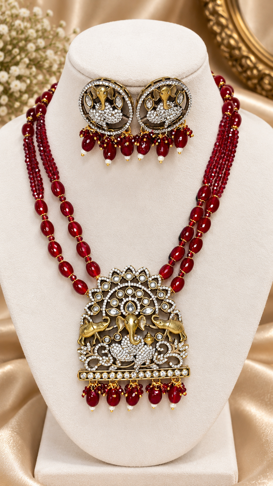 Vinayak Red Set