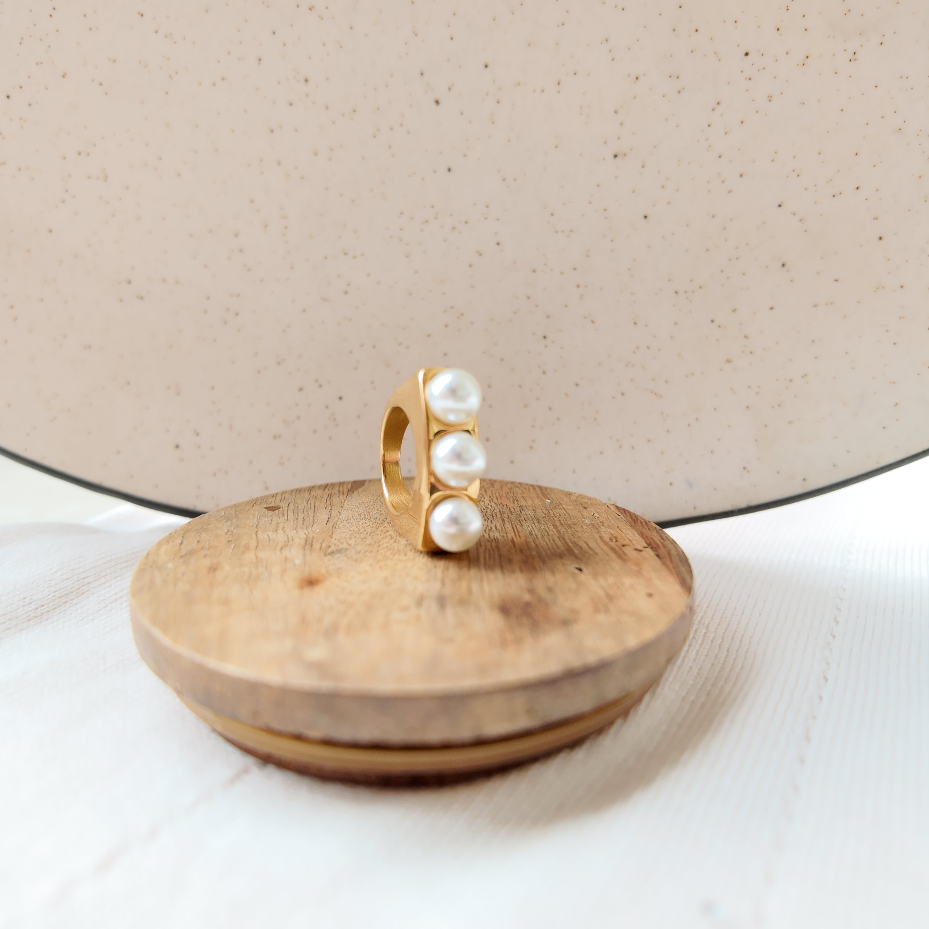 Trinity Pearl Ring
