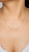 Ultra Fine Gold Chain - Minimalist Design Detail