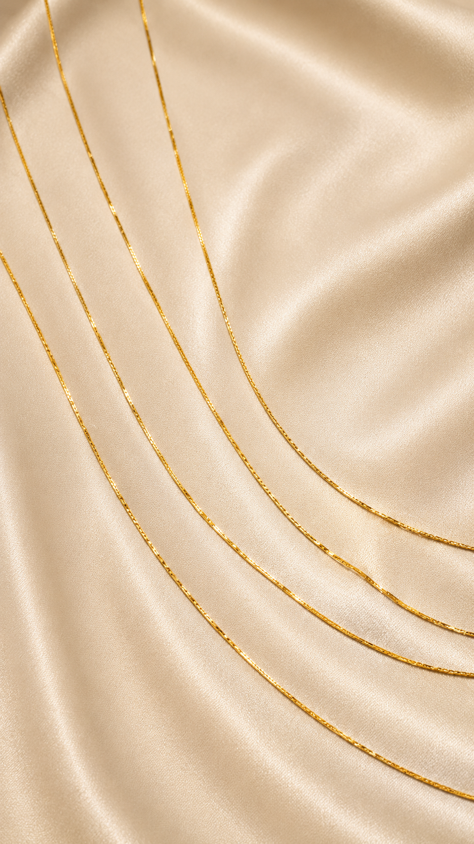 Ultra Fine Gold Chain - Worn on Neck