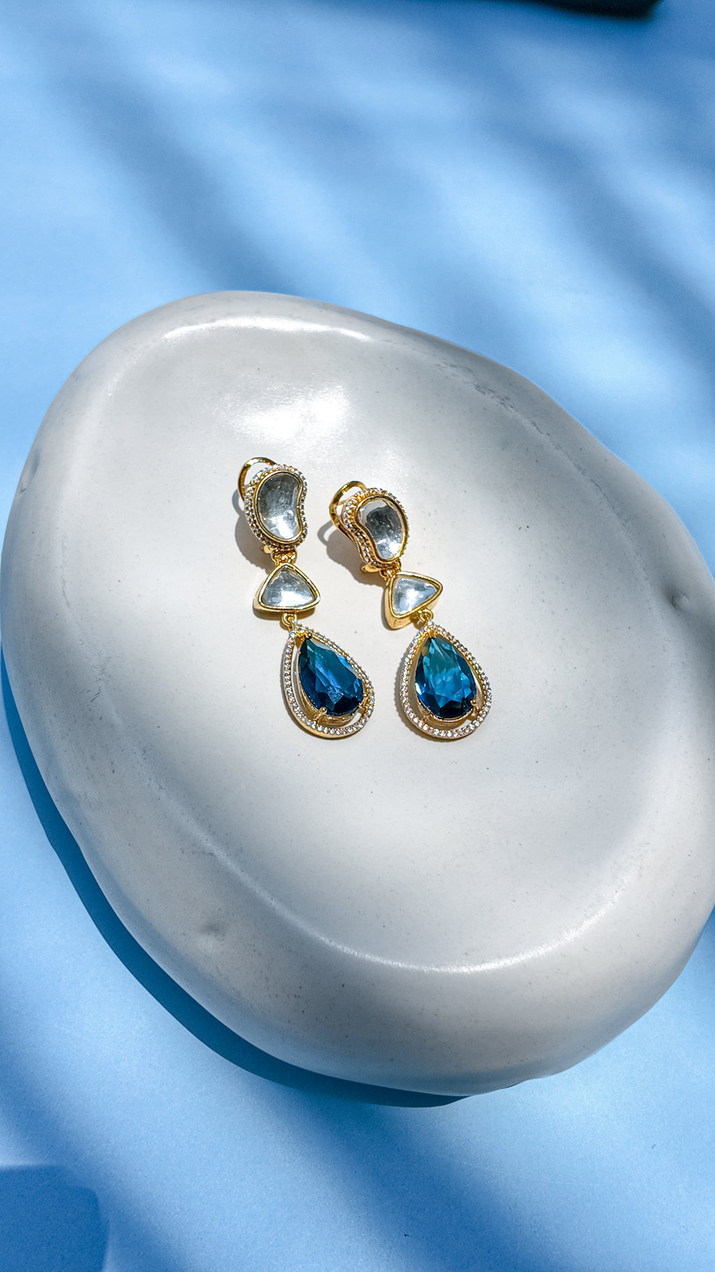 Fire Crystal Drop Earring - Complete Statement Earring Set