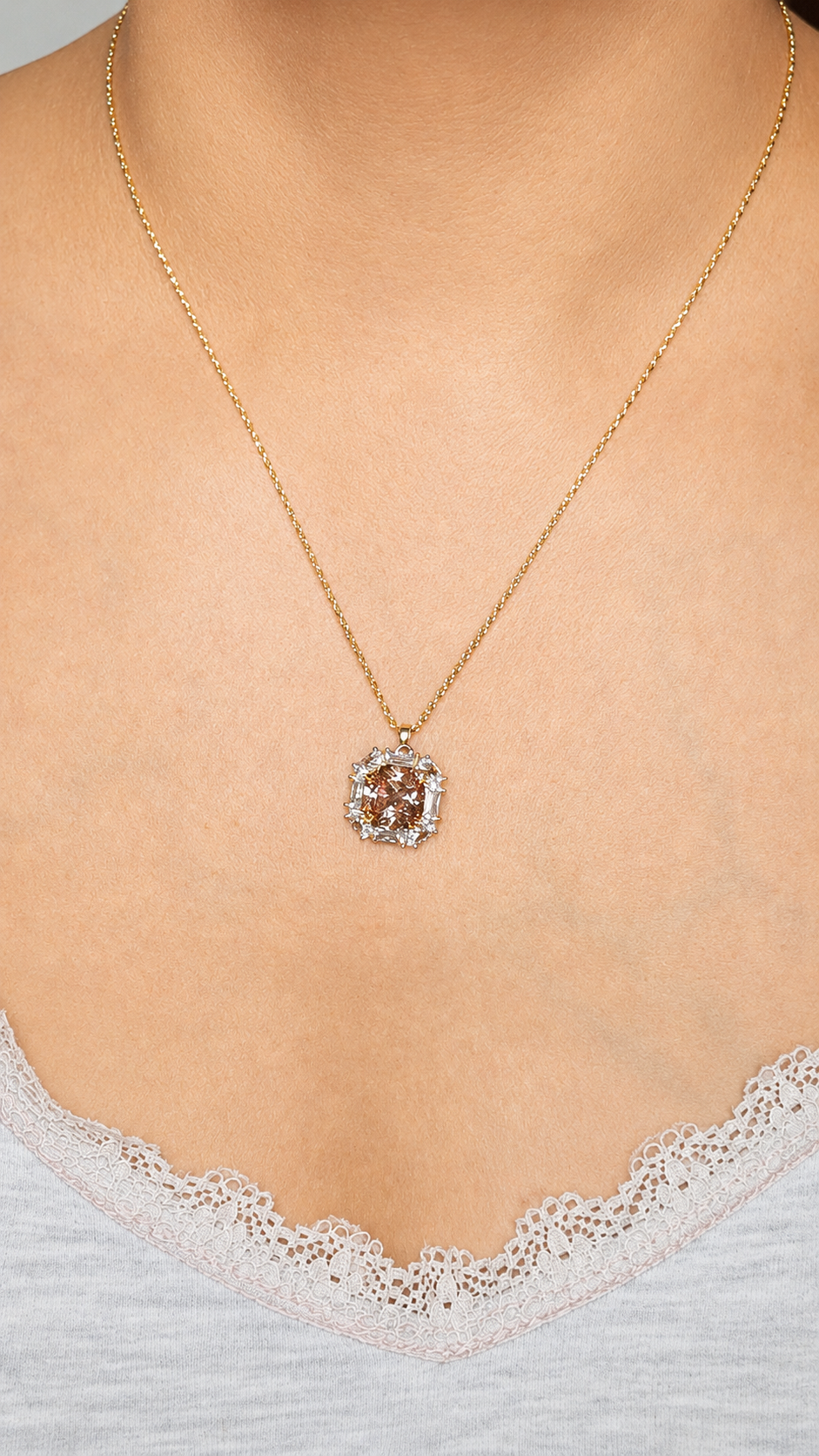 Vintage Treasure Set - Gold Chain & Diamond Pendant