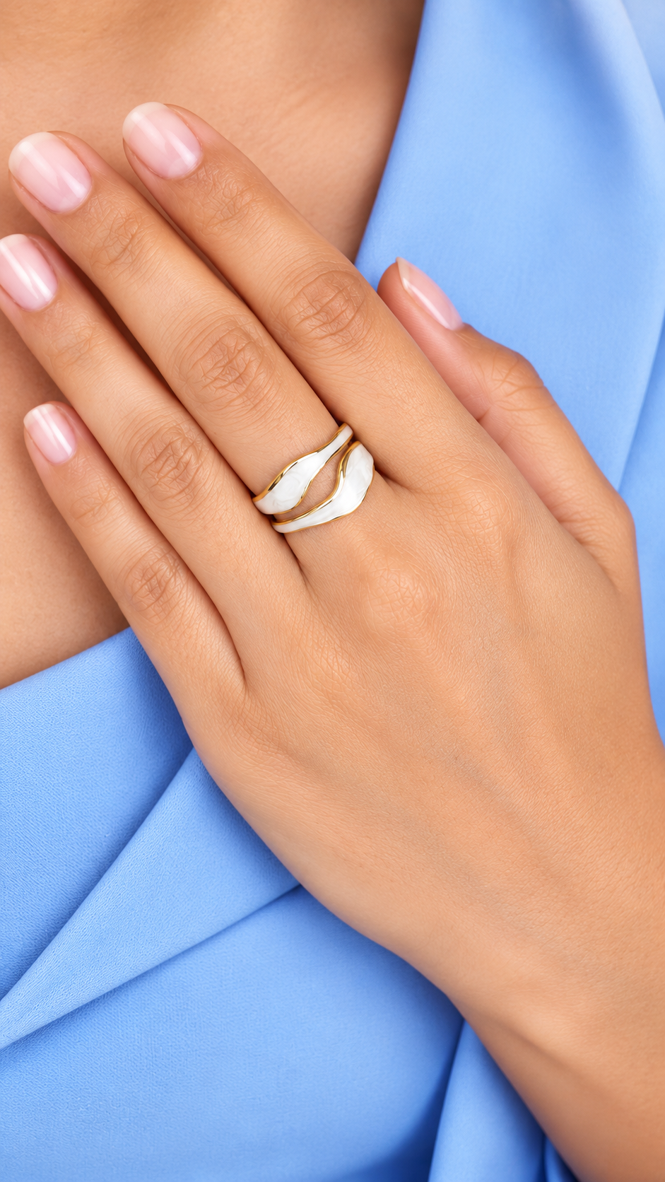 Ivory Wave Ring