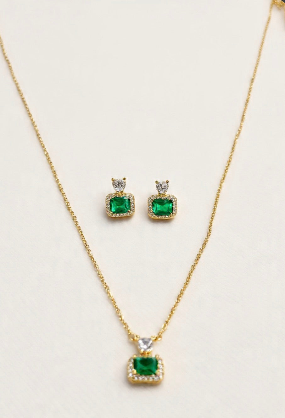 Emerald Cushion Set - Complete Product Display