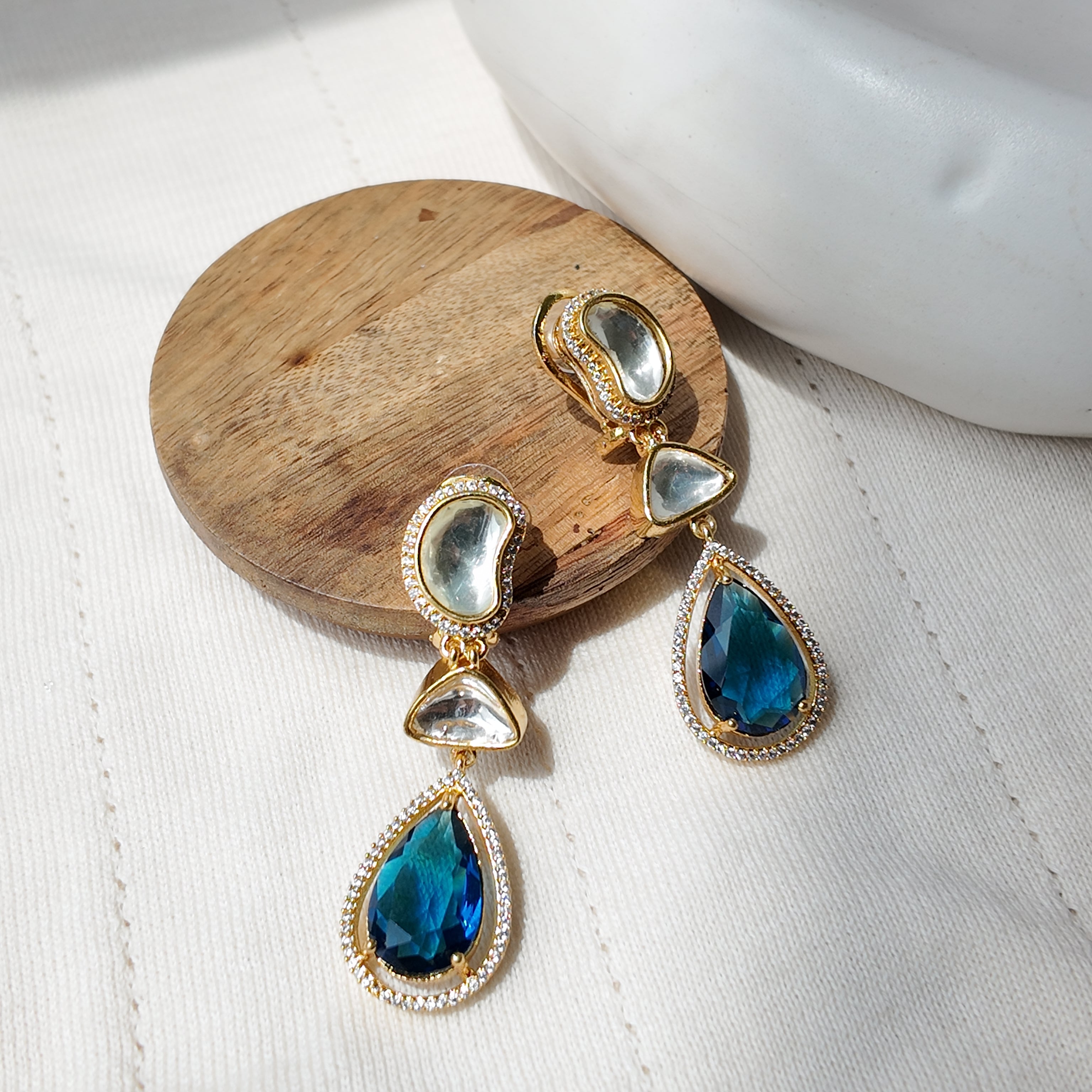Fire Crystal Drop Earring - Sparkling Crystal Detail